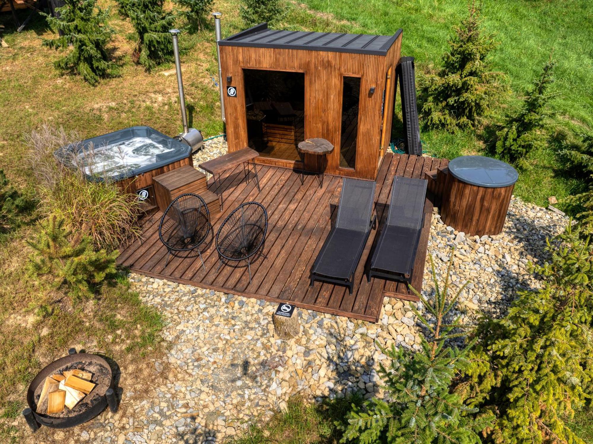 Black Deer - Z Sauna Na Tarasie, Jacuzzi I Widokiem Na Gory - By Deer Hills Luxury Apartments Kocon Esterno foto